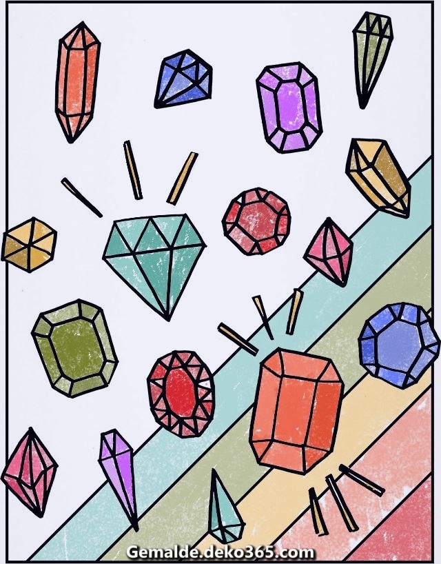 Malvorlagen Kostenlose Edelsteine ausmalbilder — Bilder