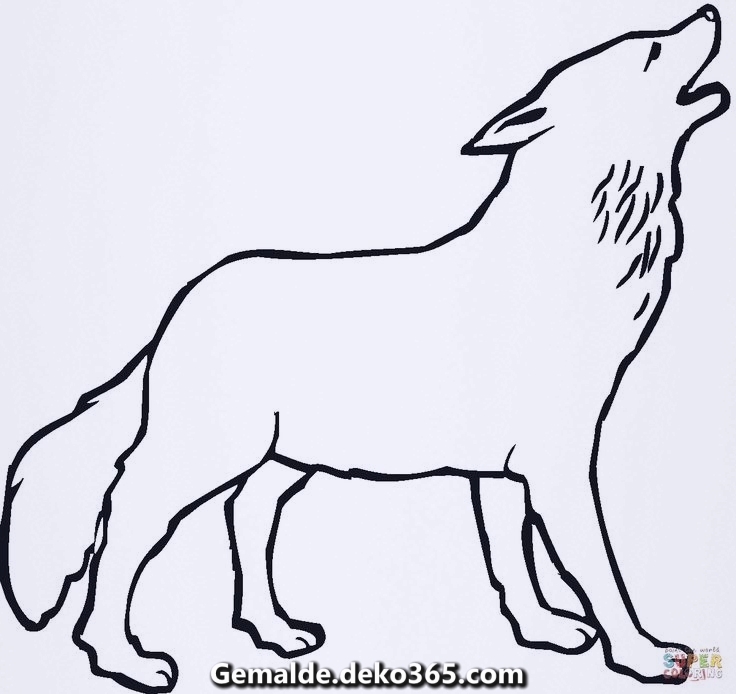 Malvorlagen Wolf — Bilder